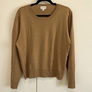 The Drop Women's Irina Cozy Crewneck Sweater in Praline. Excellent condition.